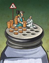 برگزاری نمایشگاه کاریکاتور در مرکز بهداشت استان