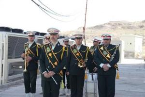 گزارش تصویری آیین برافراشتن پرچم جمهوری اسلامی ایران در محوطه مرکز بهداشت استان