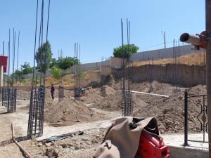 بازدید معاون فنی معاونت بهداشت دانشگاه از پروژه پانسیون پزشکان خاروانا